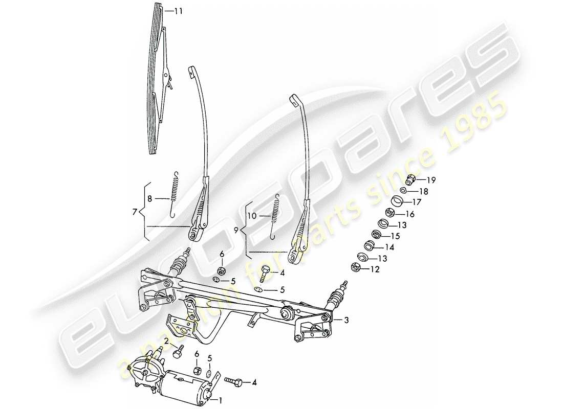 VIEW PARTS DIAGRAMS FROM THE PORSCHE 911 PARTS CATALOGUE a part diagram from the porsche 911 parts catalogue