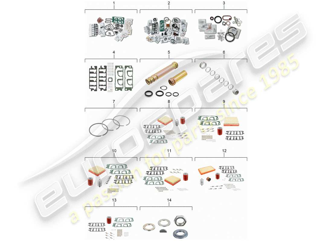 a part diagram from the porsche 1987 (911) parts catalogue