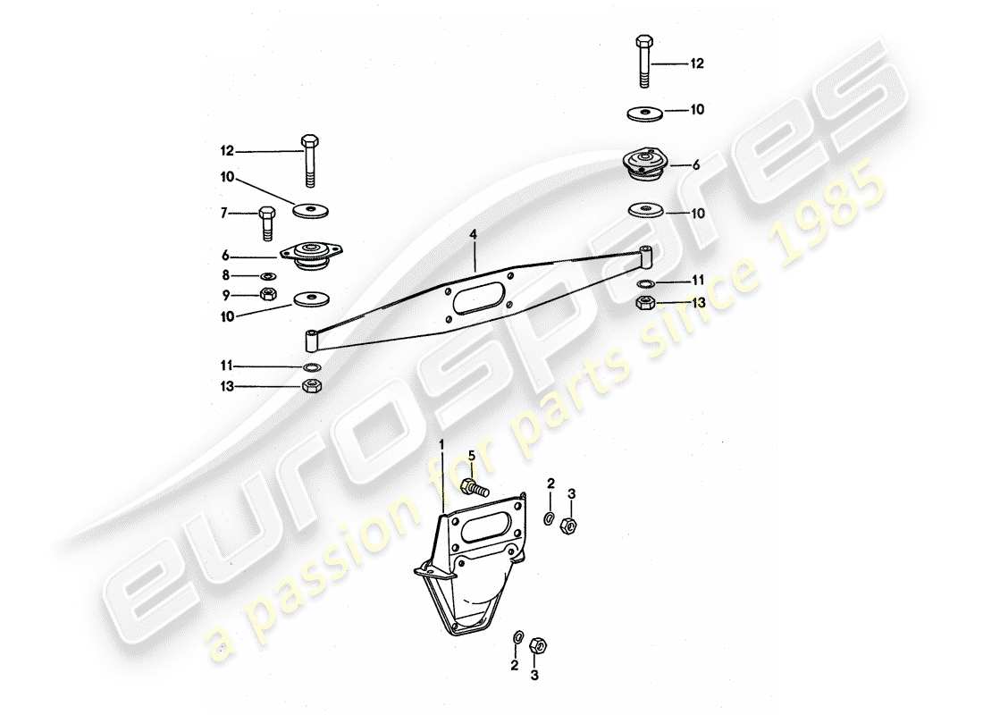 a part diagram from the porsche 1977 (911 turbo) parts catalogue