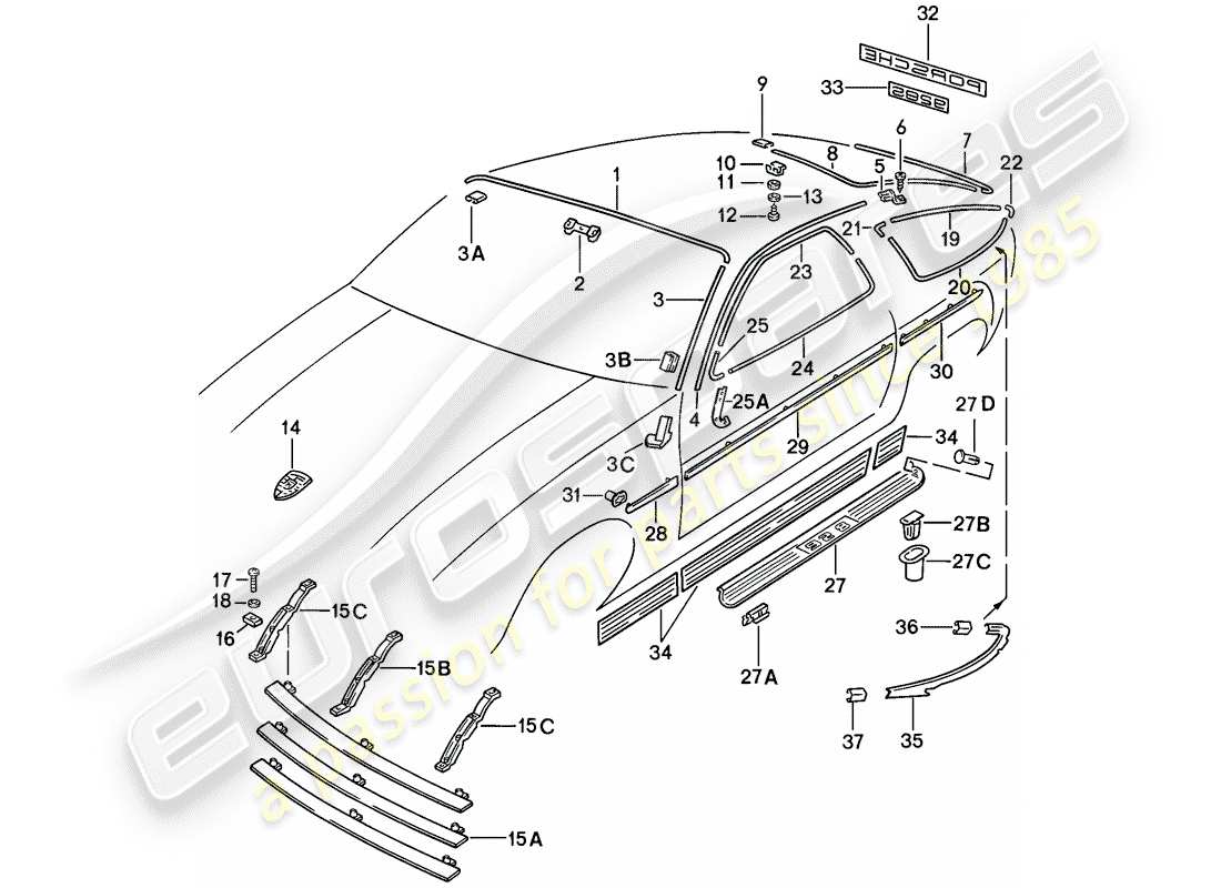 part diagram containing part number 92854341505