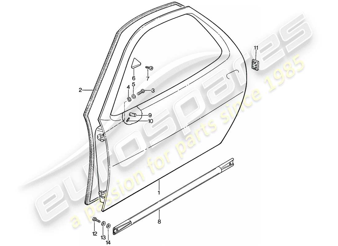 a part diagram from the porsche 1979 (928) parts catalogue