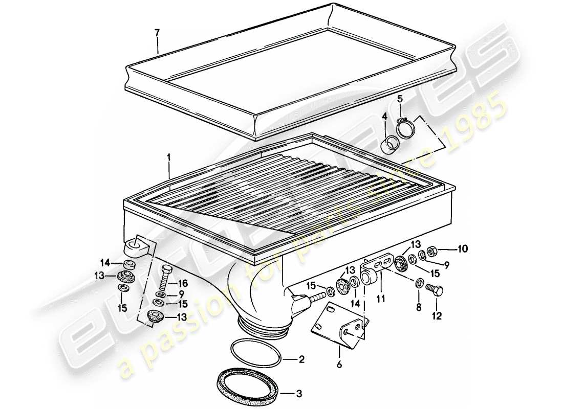 a part diagram from the porsche 1984 (911) parts catalogue