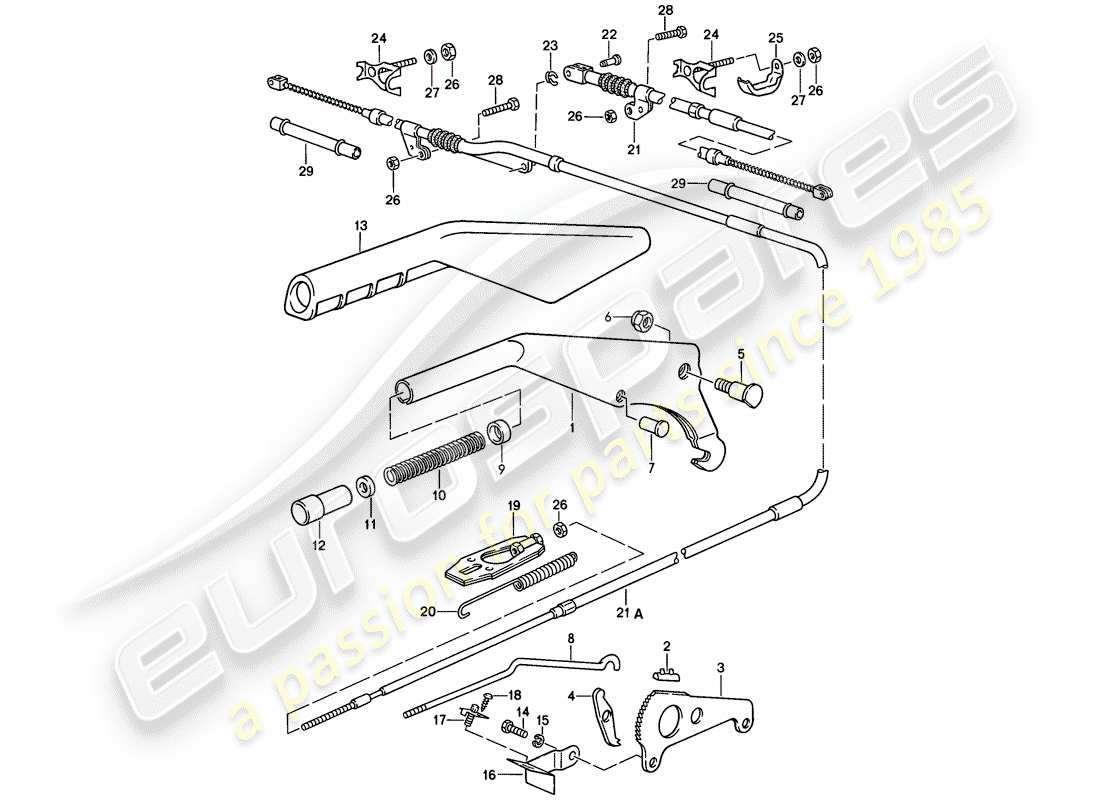 VIEW PARTS DIAGRAMS FROM THE PORSCHE 928 PARTS CATALOGUE a part diagram from the porsche 928 parts catalogue