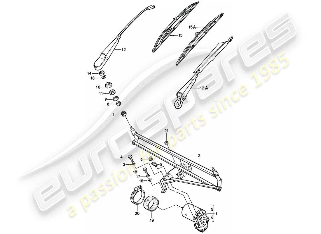 a part diagram from the porsche 1979 (928) parts catalogue