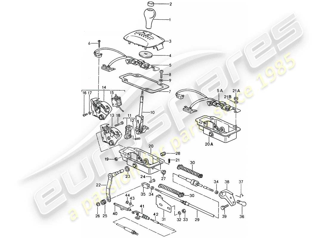 a part diagram from the porsche 1992 (968) parts catalogue