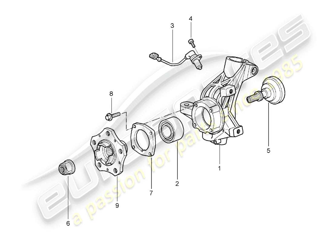 a part diagram from the porsche boxster parts catalogue
