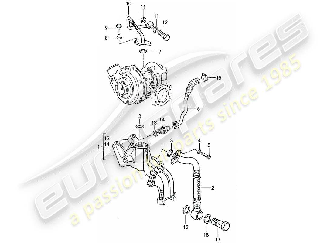 a part diagram from the porsche 1989 (944) parts catalogue