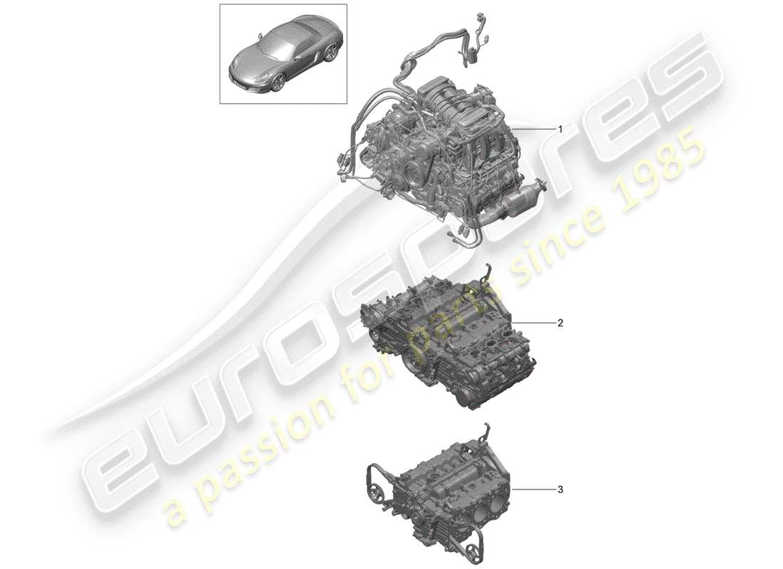 a part diagram from the porsche boxster parts catalogue