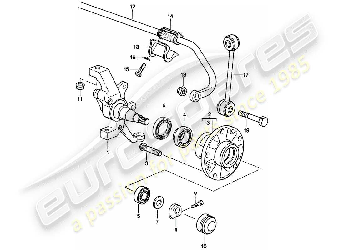a part diagram from the porsche 928 parts catalogue