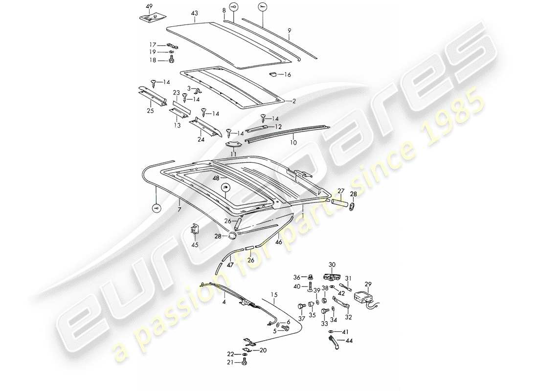 VIEW PARTS DIAGRAMS FROM THE PORSCHE 911 PARTS CATALOGUE a part diagram from the porsche 911 parts catalogue