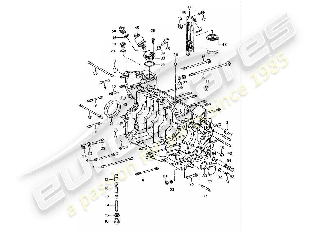 a part diagram from the porsche 1995 (993) parts catalogue