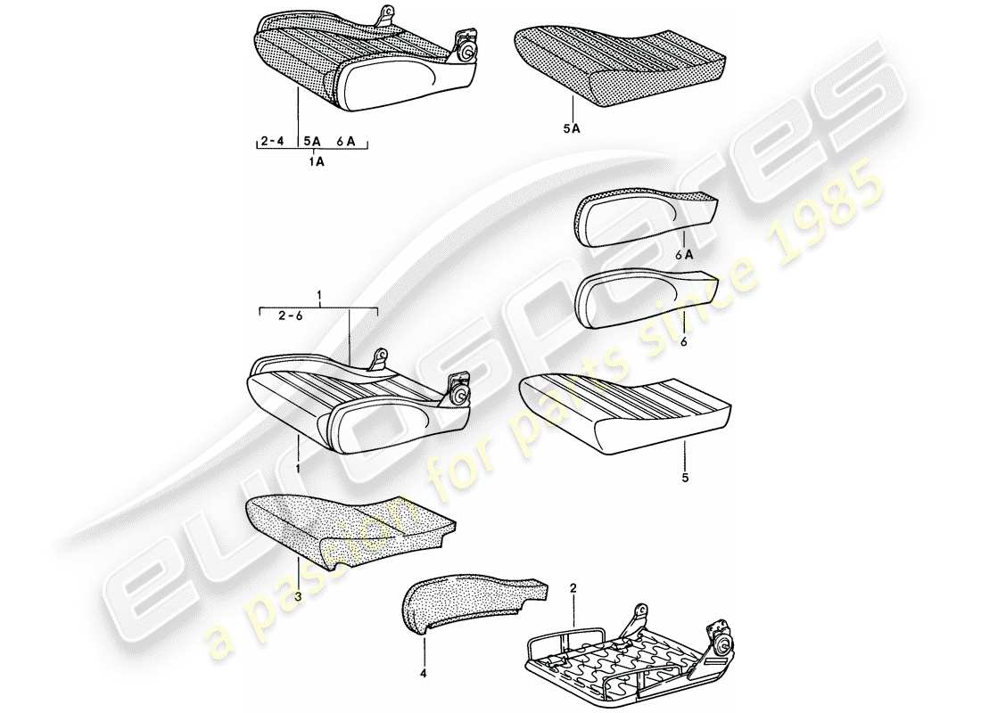 VIEW PARTS DIAGRAMS FROM THE PORSCHE 928 PARTS CATALOGUE a part diagram from the porsche 928 parts catalogue