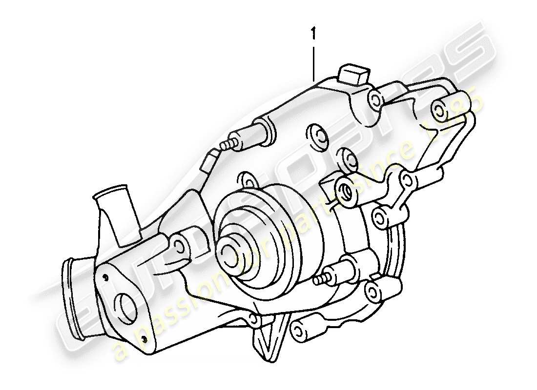 a part diagram from the porsche 2005 (refurbished and exchange catalogue) parts catalogue