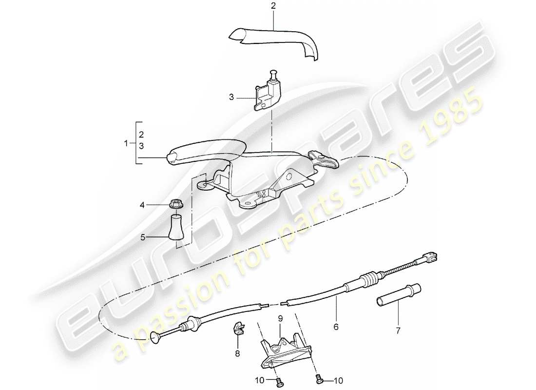 a part diagram from the porsche 2006 (987 boxster) parts catalogue