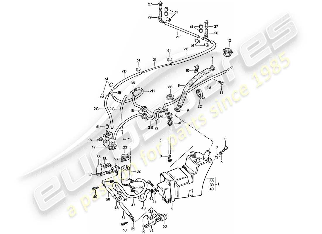 VIEW PARTS DIAGRAMS FROM THE PORSCHE 911 PARTS CATALOGUE a part diagram from the porsche 911 parts catalogue