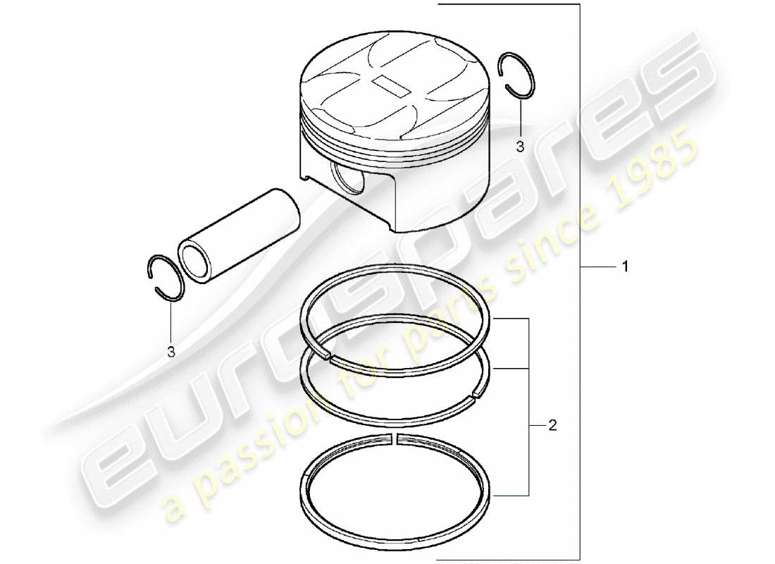 a part diagram from the porsche cayenne parts catalogue