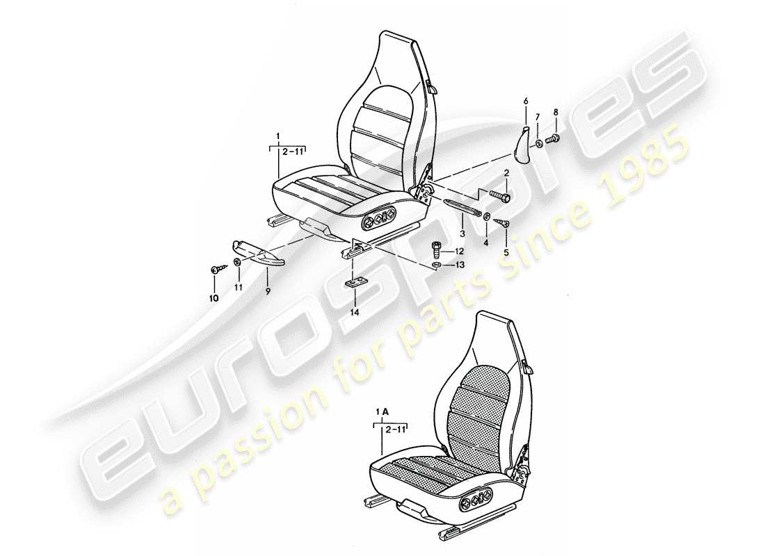 a part diagram from the porsche 1992 (928) parts catalogue