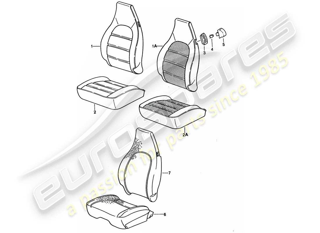 a part diagram from the porsche 1992 (928) parts catalogue