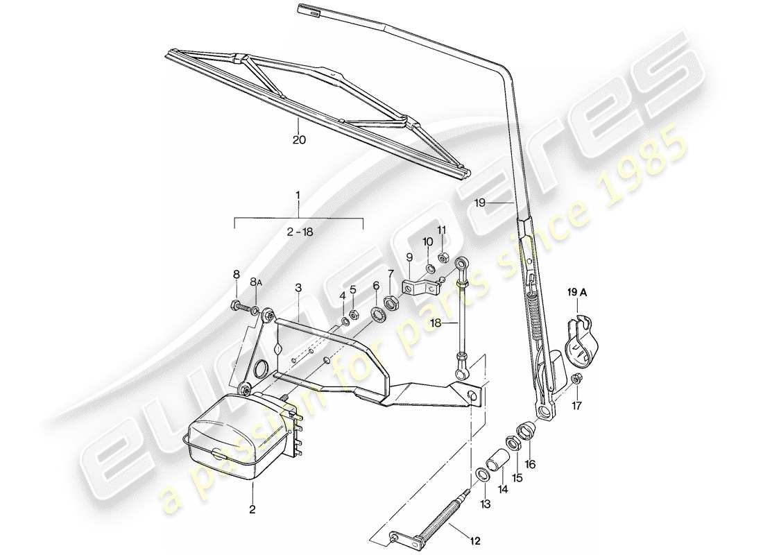a part diagram from the porsche 1986 (911) parts catalogue