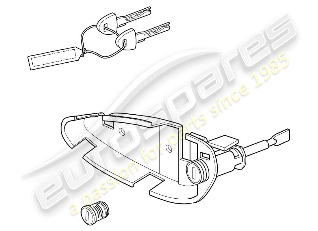 a part diagram from the porsche 2008 (987 boxster) parts catalogue