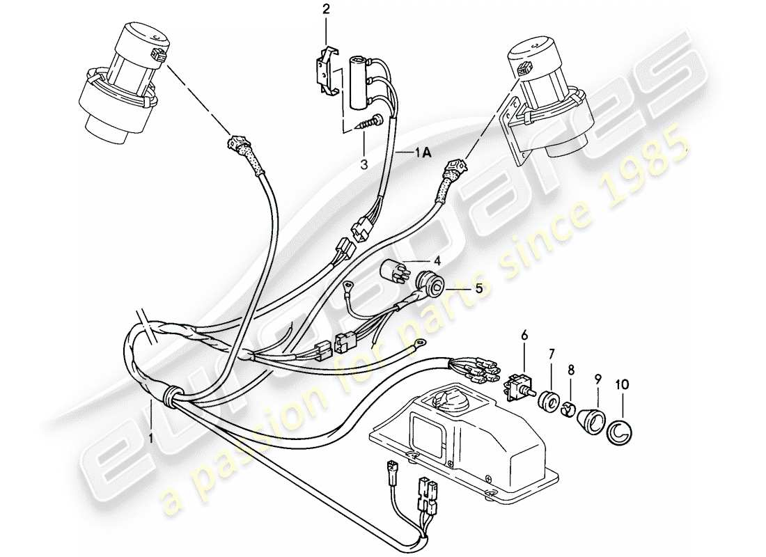a part diagram from the porsche 1984 (911) parts catalogue