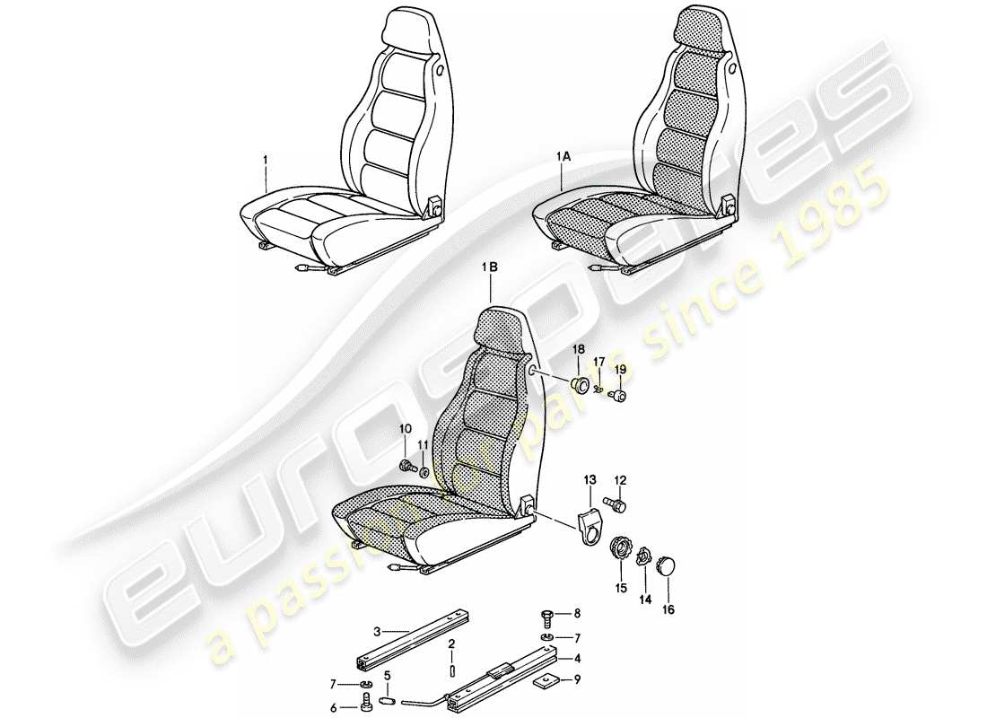 a part diagram from the porsche 1982 (928) parts catalogue