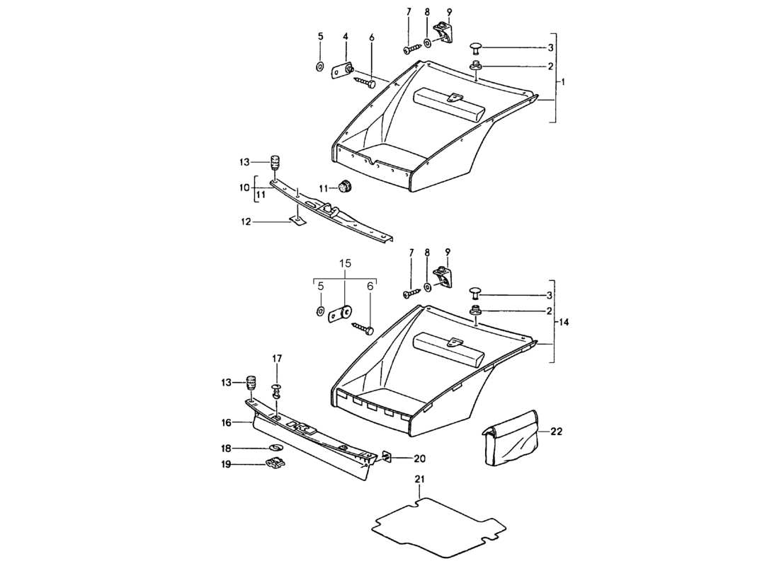 a part diagram from the porsche 964 parts catalogue