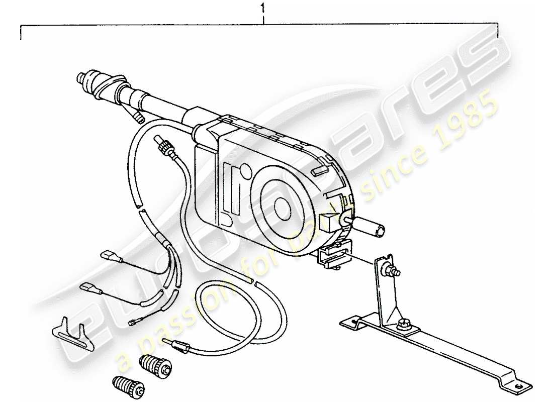 a part diagram from the porsche 1998 (refurbished and exchange catalogue) parts catalogue