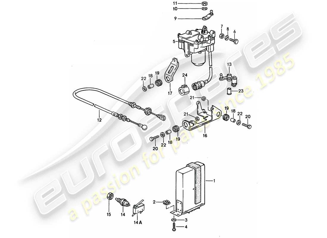 a part diagram from the porsche 944 parts catalogue