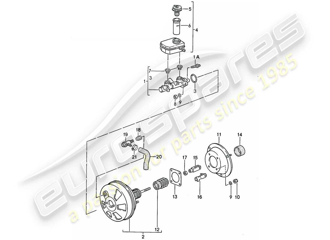 a part diagram from the porsche 1995 (968) parts catalogue