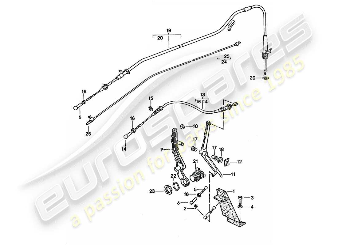 a part diagram from the porsche 1994 (928) parts catalogue