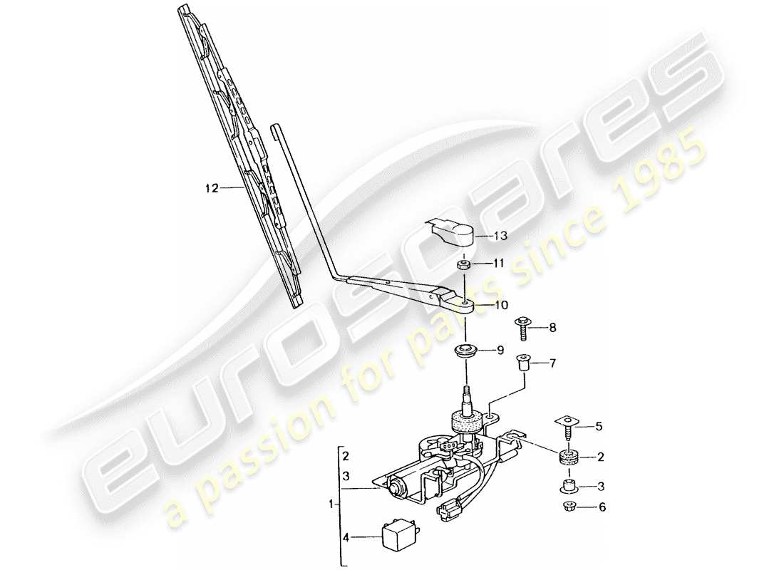 a part diagram from the porsche 996 parts catalogue