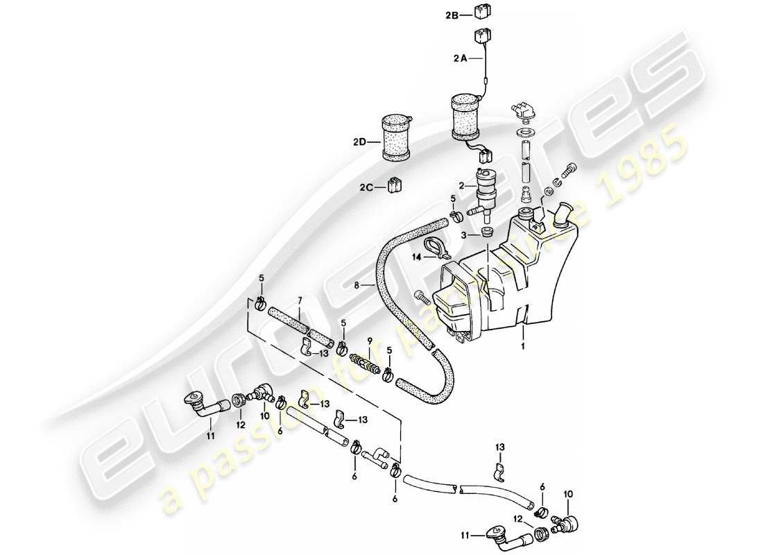 a part diagram from the porsche 1983 (911) parts catalogue