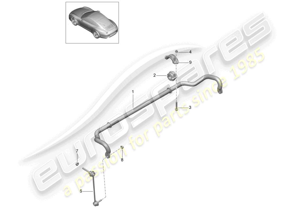 VIEW PARTS DIAGRAMS FROM THE PORSCHE 991 PARTS CATALOGUE a part diagram from the porsche 991 parts catalogue