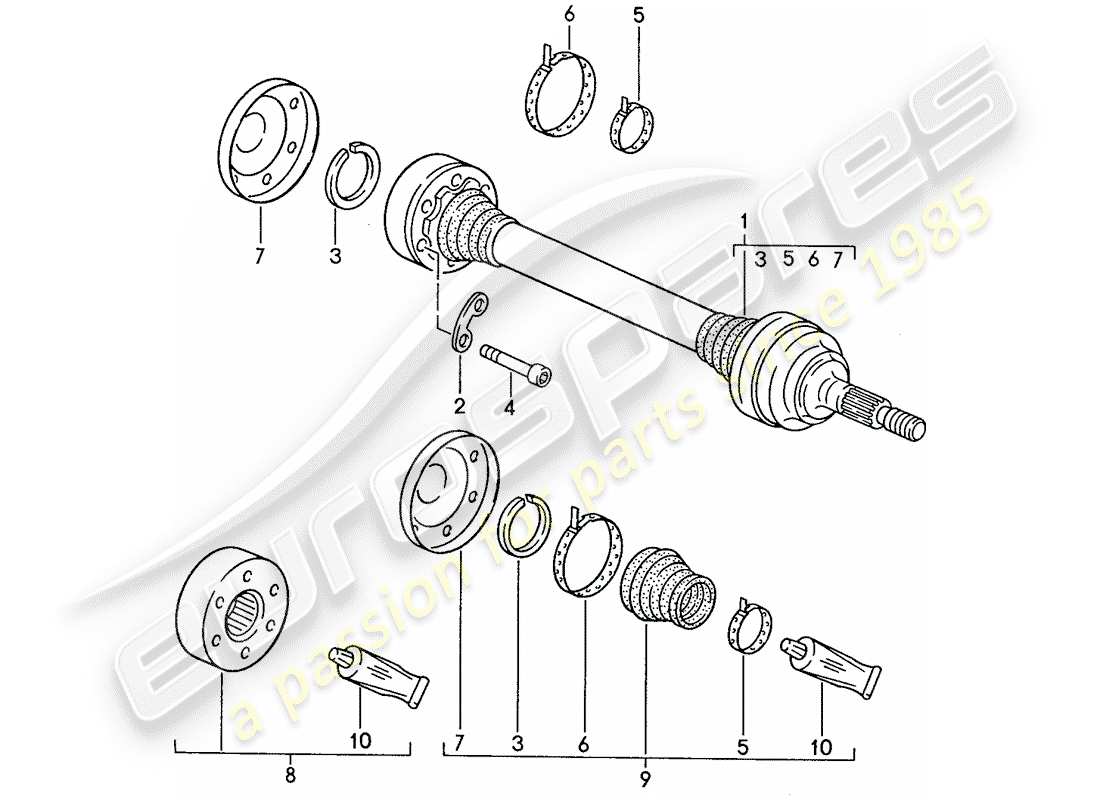 VIEW PARTS DIAGRAMS FROM THE PORSCHE 928 PARTS CATALOGUE a part diagram from the porsche 928 parts catalogue