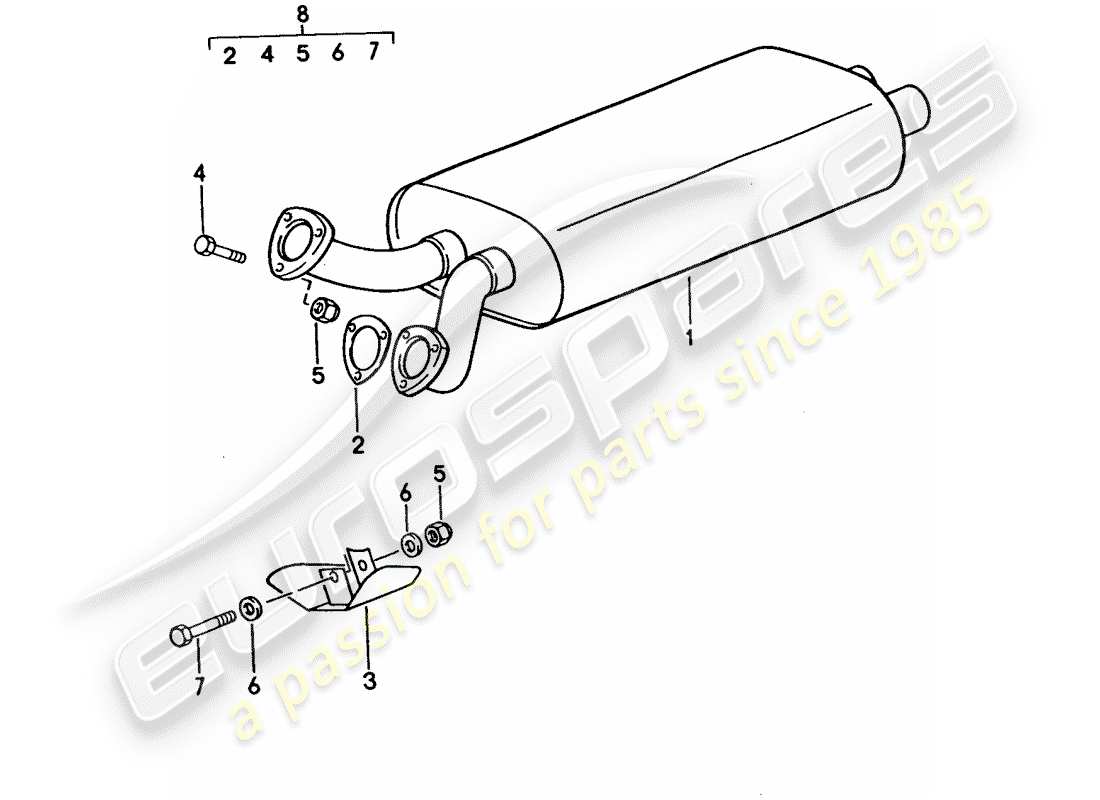 a part diagram from the porsche 1993 (928) parts catalogue
