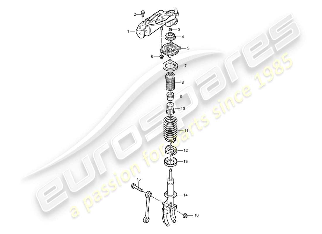 a part diagram from the porsche cayenne parts catalogue