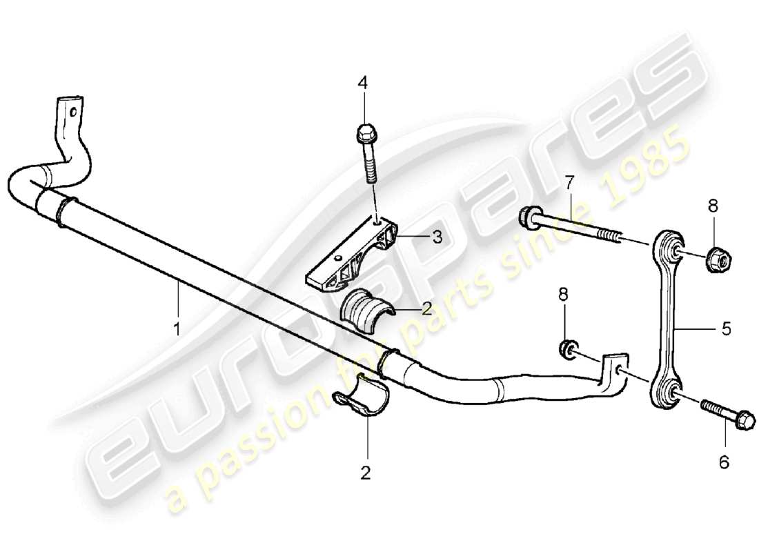 a part diagram from the porsche cayenne parts catalogue