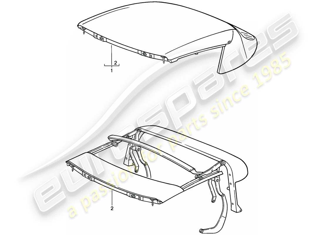 a part diagram from the porsche 1987 (911) parts catalogue