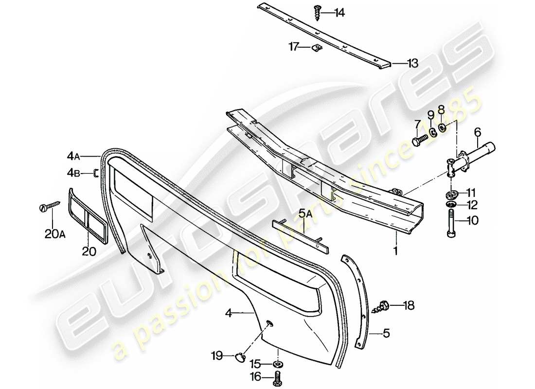 a part diagram from the porsche 1979 (928) parts catalogue