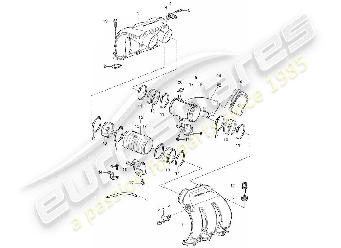 part diagram containing part number 99611013002