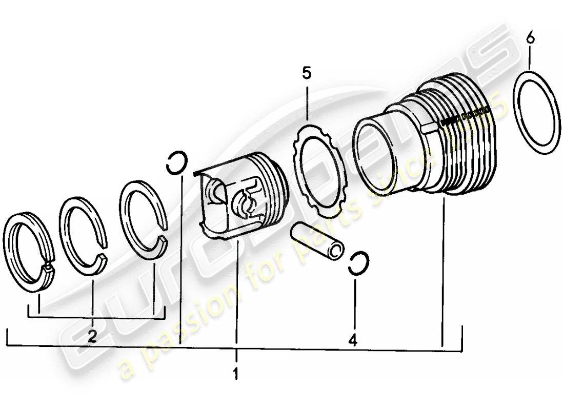 VIEW PARTS DIAGRAMS FROM THE PORSCHE 911 PARTS CATALOGUE a part diagram from the porsche 911 parts catalogue
