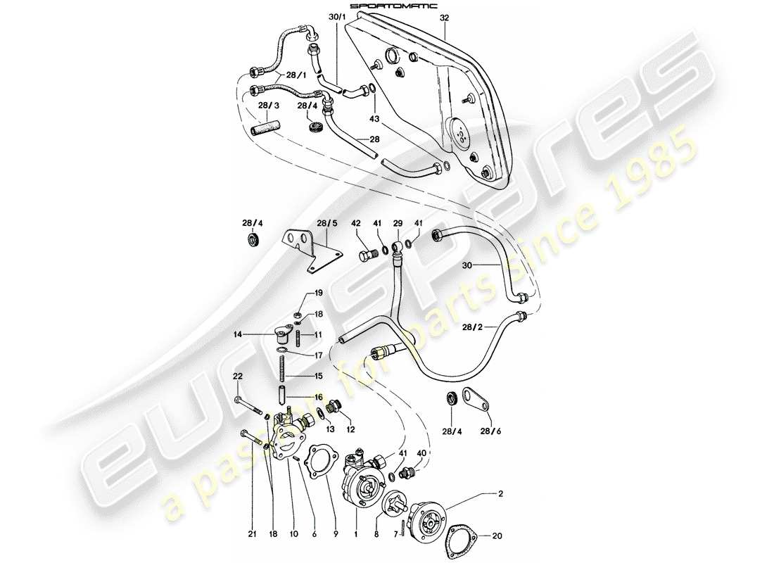 VIEW PARTS DIAGRAMS FROM THE PORSCHE 914 PARTS CATALOGUE a part diagram from the porsche 914 parts catalogue