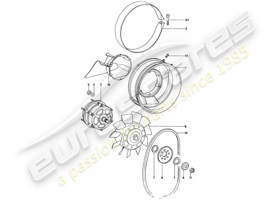 a part diagram from the porsche 914 parts catalogue