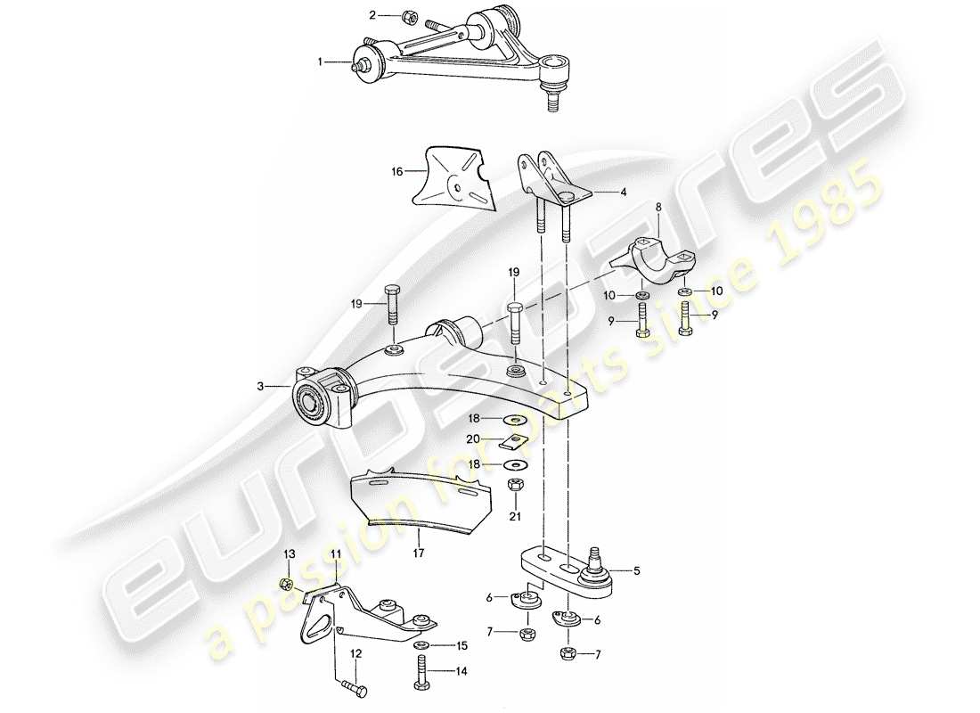 a part diagram from the porsche 1990 (928) parts catalogue