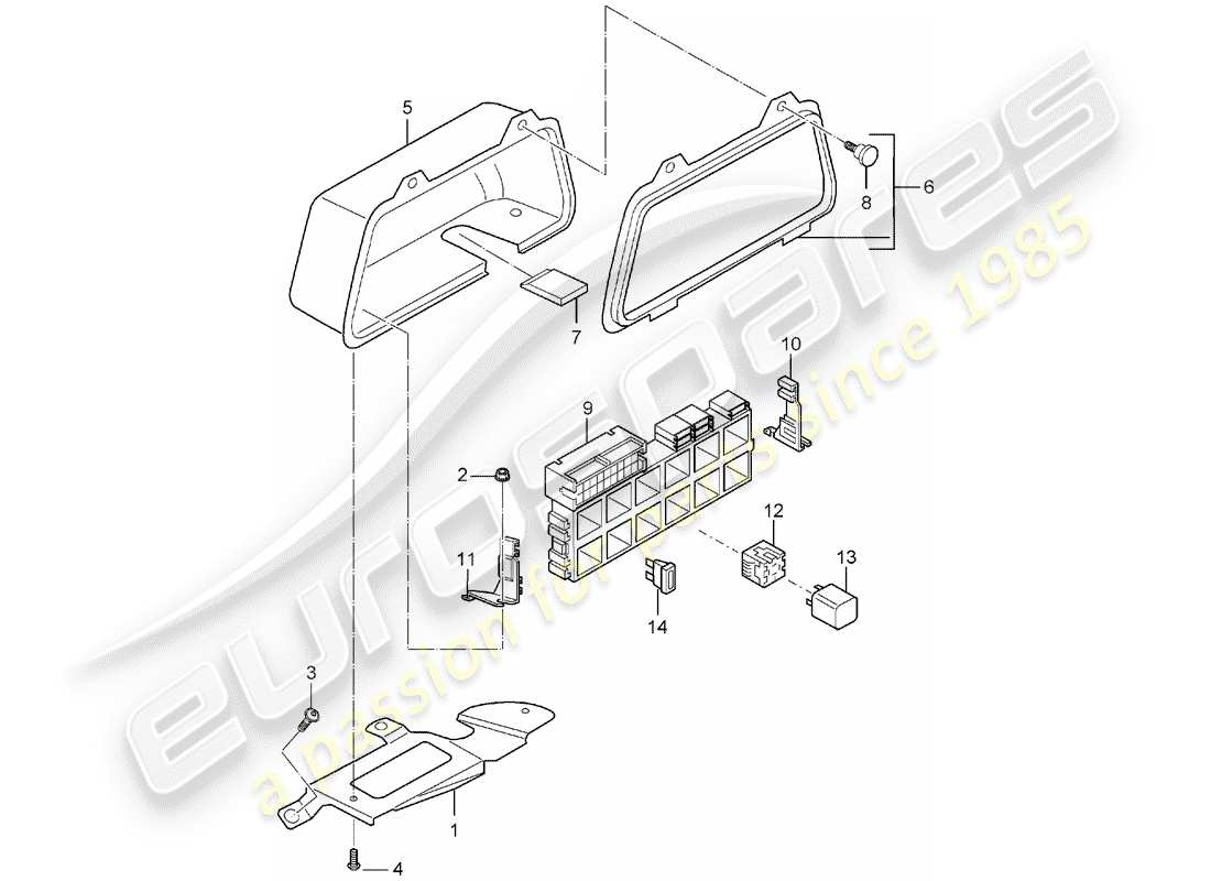 a part diagram from the porsche carrera gt parts catalogue