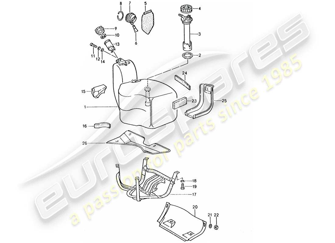 VIEW PARTS DIAGRAMS FROM THE PORSCHE 928 PARTS CATALOGUE a part diagram from the porsche 928 parts catalogue