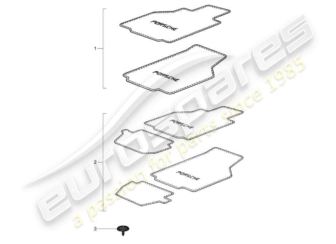 VIEW PARTS DIAGRAMS FROM THE PORSCHE BOXSTER PARTS CATALOGUE a part diagram from the porsche boxster parts catalogue