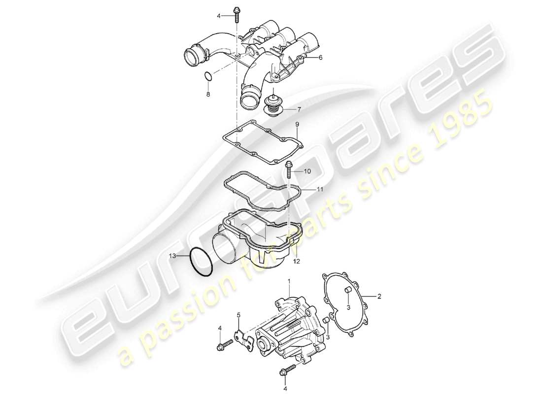 VIEW PARTS DIAGRAMS FROM THE PORSCHE CAYENNE PARTS CATALOGUE a part diagram from the porsche cayenne parts catalogue
