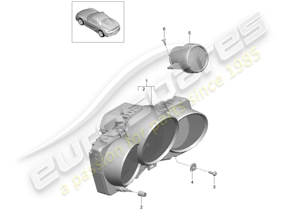 a part diagram from the porsche boxster parts catalogue